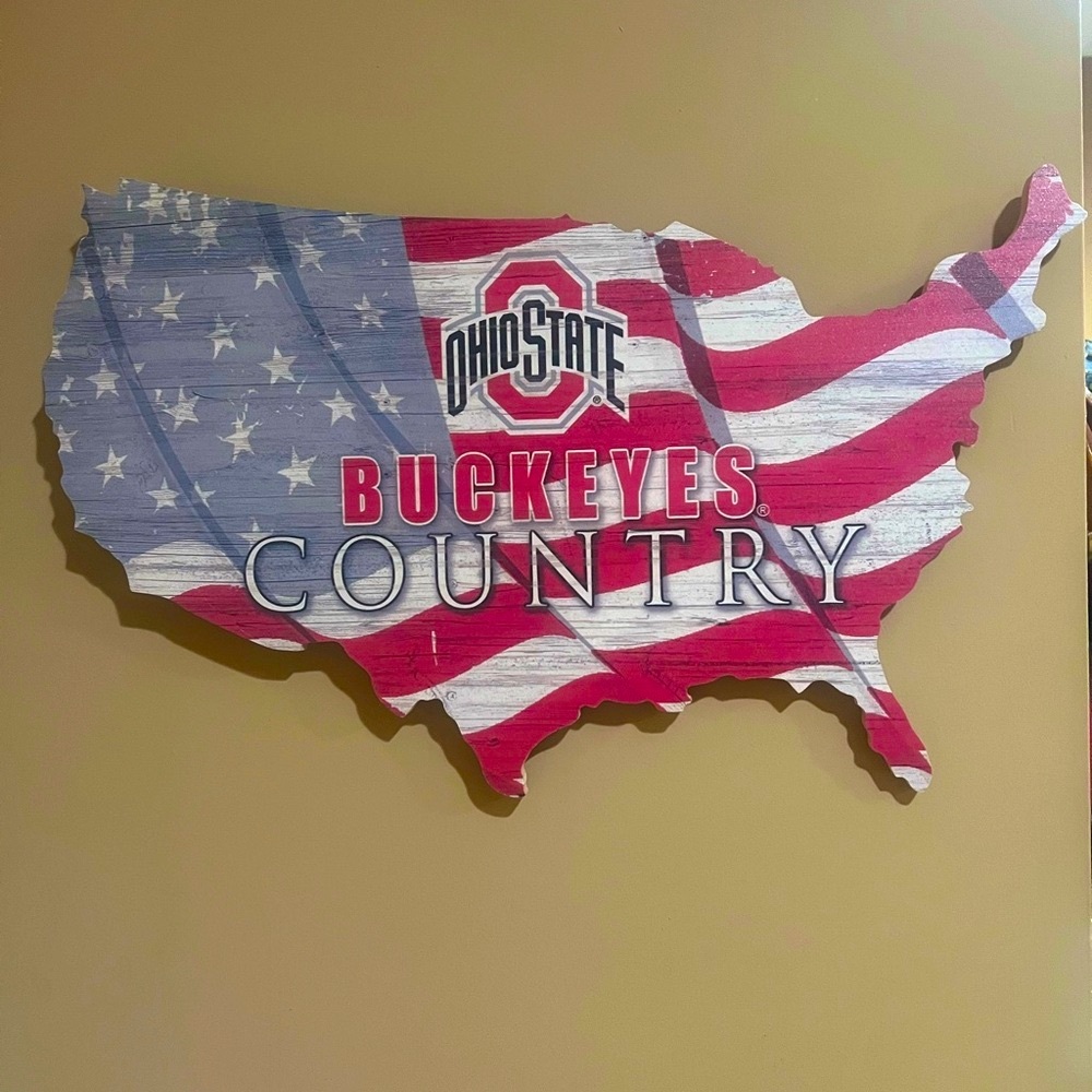 This is an officially-licensed NCAA team featuring the Ohio State Buckeyes logo